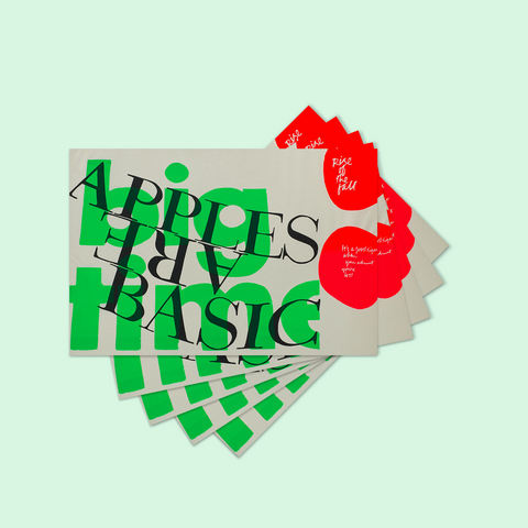 apples are basic postcard set