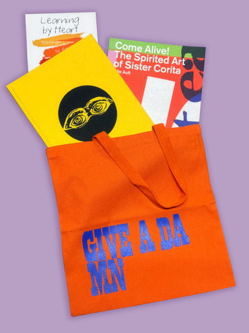 Give a Damn Tote Bag (Orange)